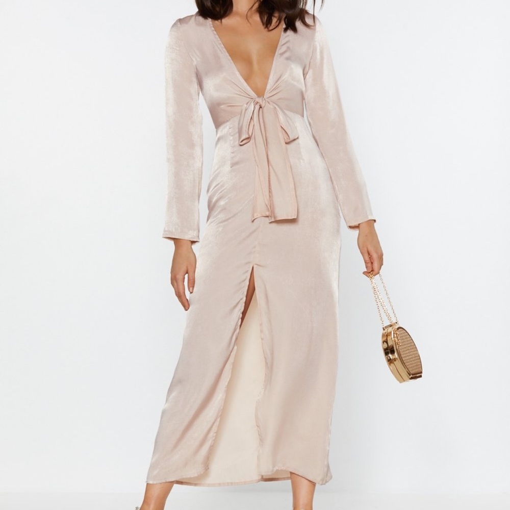 Nasty Gal Satin Maxi Dress